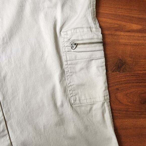 J.JILL CARPENTER CROP PANTS MULTIPOCKETS BEIGE SIZE 8 - Picture 6 of 11